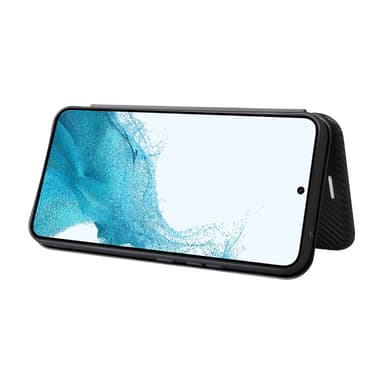 SKALO Samsung A34 5G Carbon Fiber Plånboksfodral - Svart