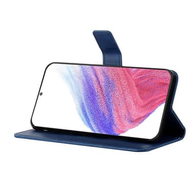 SKALO Samsung A54 5G Embossed Plånboksfodral i PU-Läder - Blå