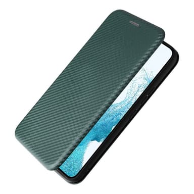 SKALO Samsung A54 5G Carbon Fiber Plånboksfodral - Grön