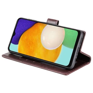 SKALO Samsung A54 5G Mandala Plånboksfodral - Brun