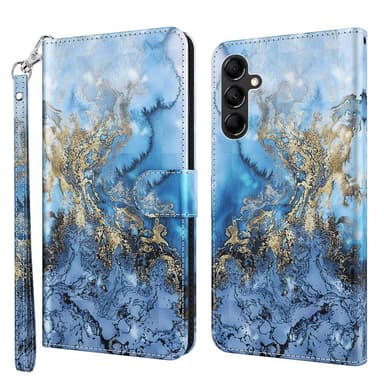 SKALO Samsung A34 5G Marmor 3D Plånboksfodral
