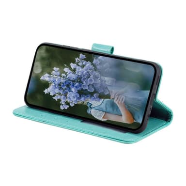 SKALO Samsung A14 4G/5G Mandala Plånboksfodral - Turkos
