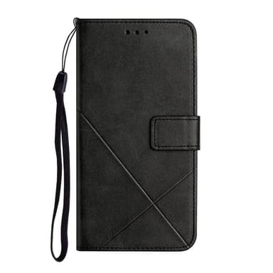 SKALO Samsung A34 5G Embossed Plånboksfodral i PU-Läder - Svart