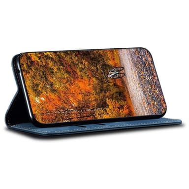 SKALO Samsung A54 5G Jeans Plånboksfodral - Blå