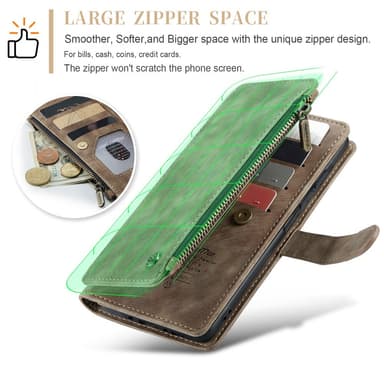 CaseMe Samsung A54 5G CaseMe Big Wallet Plånboksfodral - Brun