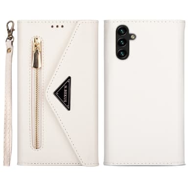 SKALO Samsung A54 5G Evelope Clutch 8-Fack - Vit