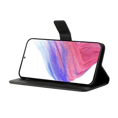 SKALO Samsung A54 5G Embossed Plånboksfodral i PU-Läder - Svart