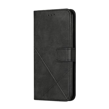 SKALO Samsung A34 5G Embossed Plånboksfodral i PU-Läder - Svart