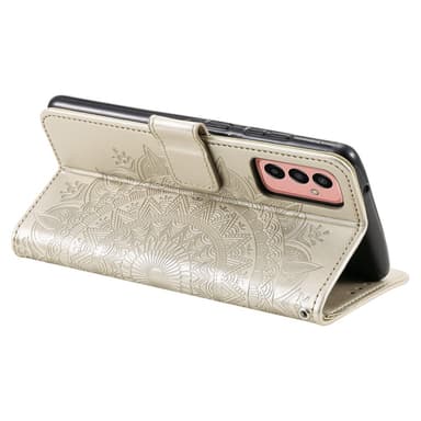 SKALO Samsung A14 4G/5G Mandala Plånboksfodral - Guld