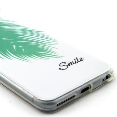 Iphone 6/6S 4.7"" TPU Skal Green Leaf