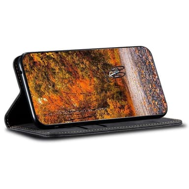 SKALO Samsung A54 5G Jeans Plånboksfodral - Svart