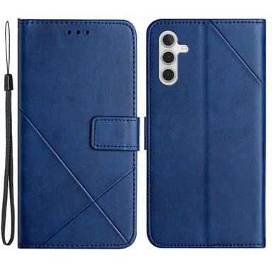 SKALO Samsung A54 5G Embossed Plånboksfodral i PU-Läder - Blå