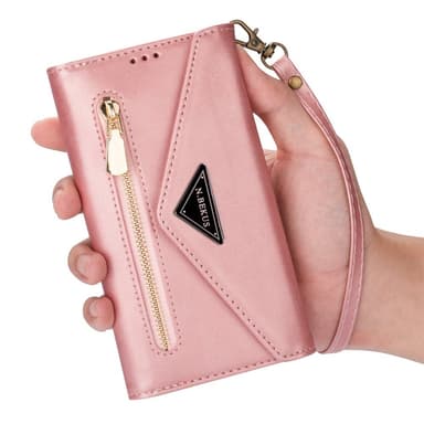 SKALO Samsung A54 5G Evelope Clutch 8-Fack - Roséguld