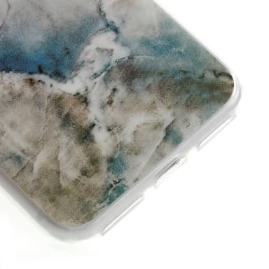 iPhone 7/8/SE (2020) TPU Skal Marmor - Blå