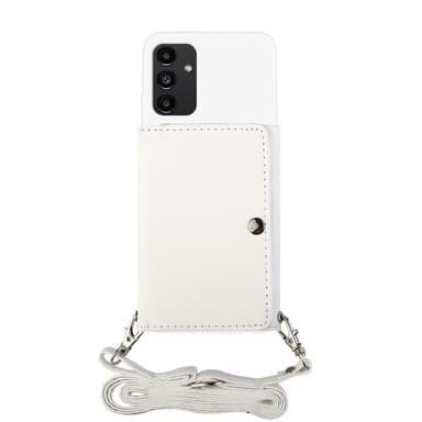 SKALO Samsung A14 4G/5G TPU-Skal med Hjärta Plånbok - Vit