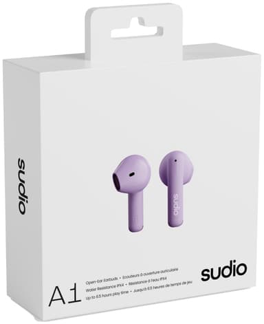 Sudio A1 trådlösa in ear-hörlurar (lila)