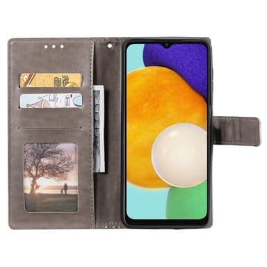 SKALO Samsung A54 5G Mandala Plånboksfodral - Grå