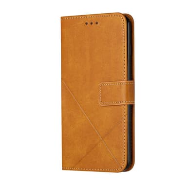 SKALO Samsung A34 5G Embossed Plånboksfodral i PU-Läder - Ljusbrun