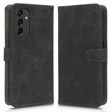 SKALO Samsung A14 4G/5G Plånboksfodral i PU-Läder - Svart
