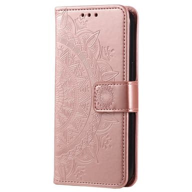 SKALO Samsung A14 4G/5G Mandala Plånboksfodral - Roséguld