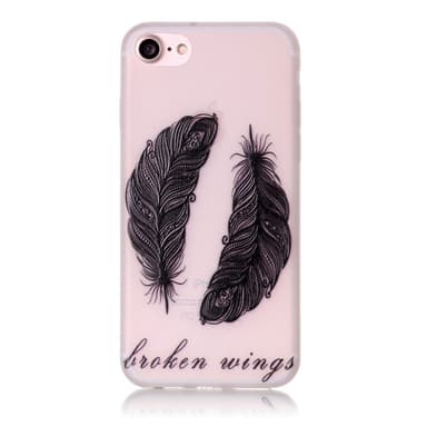 iPhone 7 4,7"" Skal Glow in the dark - Tribal Feathers