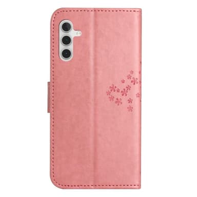 SKALO Samsung A14 4G/5G Owl Tree Plånboksfodral - Rosa
