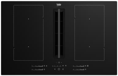 Beko Induktionshäll med fläkt HIXI84701UP (82cm)