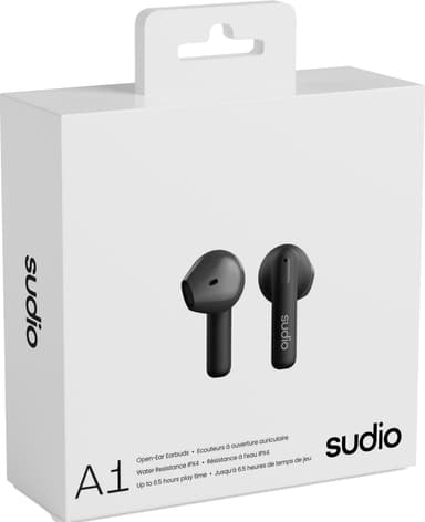 Sudio A1 trådlösa in ear-hörlurar (svarta)