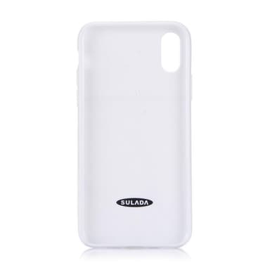 Mjukt TPU skal till iPhone X/XS, Vit Marmor
