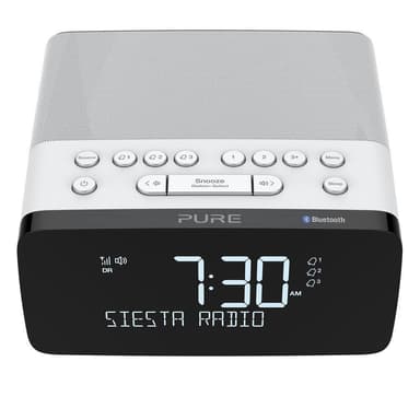 PURE FM/DAB/DAB+/BT/Qi Siesta Charge Klockradio Polar