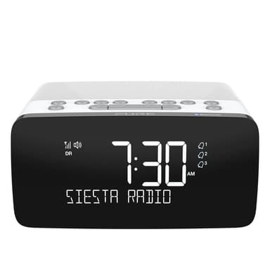 PURE FM/DAB/DAB+/BT/Qi Siesta Charge Klockradio Polar