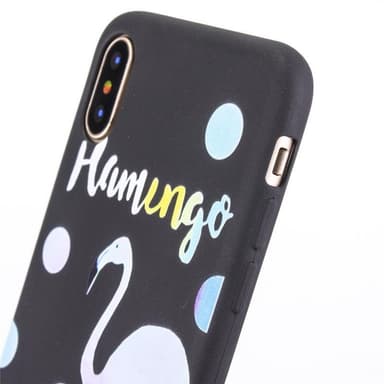 Baksideskal till iPhone X/XS, Flamingo