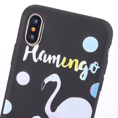 Baksideskal till iPhone X/XS, Flamingo