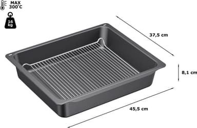 Bosch grillpanna med galler HEZ633070