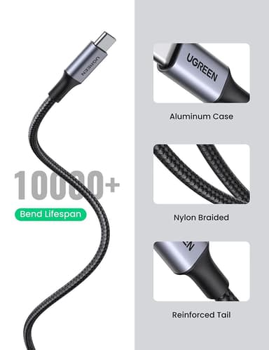 UGREEN USB C ha till USB A ha snabbladdning 3A 480Mbps 50cm