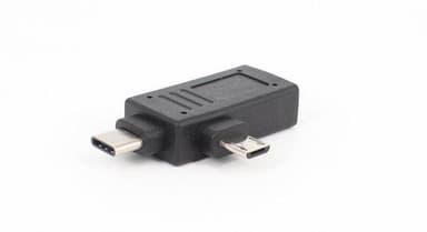 NÖRDIC USB Adapter USB A 2.0 till Micro USB och USB C 2.0