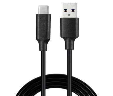 USB 2.0-kabel (USB-C™ till USB A), svart - Elgiganten