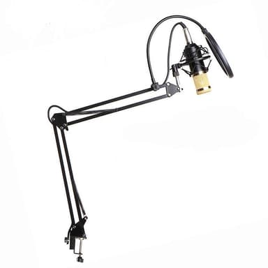 NÖRDIC BM800 Mikrofonkit med kondensator mikrofon, bordsstativ popfilter stötfäste ljudkabel BM-800