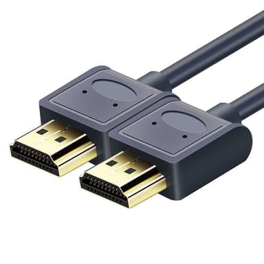NÖRDIC tunn kabel High Speed HDMI with Ethernet HDMI 2.0 4K60Hz 18Gbps HDCP 2.2 HDR 1m