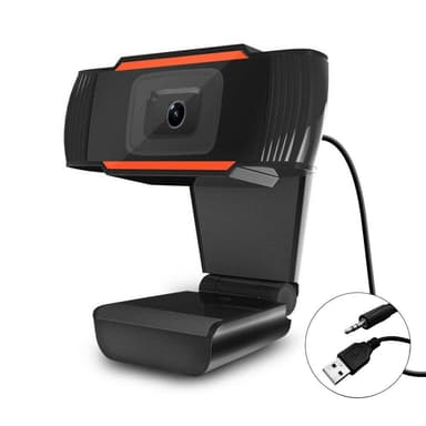 NÖRDIC USB Webcam 720pixel 30fps 1MP med mikrofon och stativ webkamera