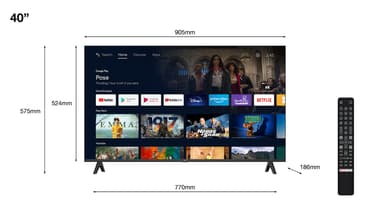 TCL 40" FHD7900 Full HD LED Smart TV (2023)