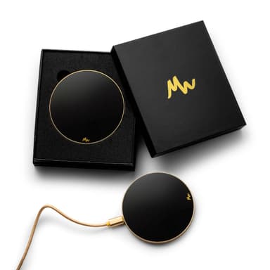 Marie Wolt trådlös laddare - Piano Black/Gold