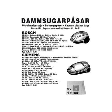 Champion Dammpåsar Bosch/Siemens 5st