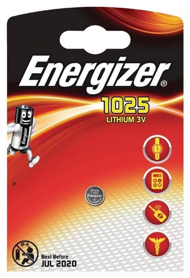 Energizer Knappcellsbatteri CR1025 1-pack (E300163500)