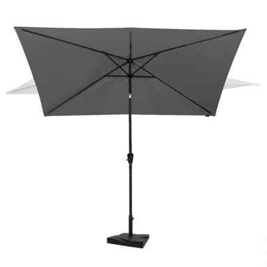 VONROC Parasoll Rapallo 200x300cm – Premiumparasoll - Grå | Inkl. parasollfot 20kg