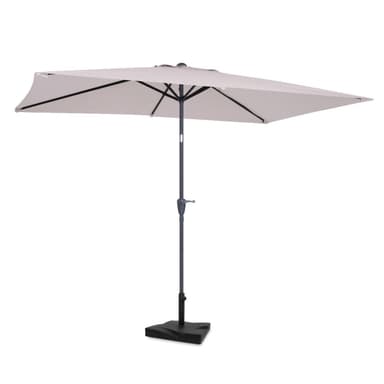 VONROC Parasoll Rapallo 200x300cm – Premiumparasoll - Beige | Inkl. parasollfot 20kg