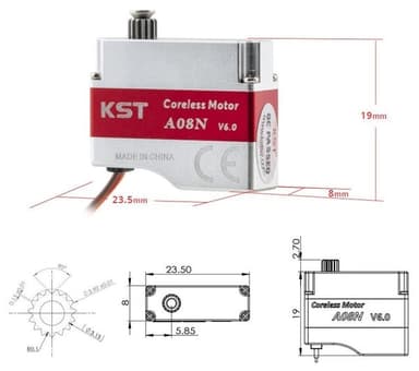 KST X08N HW MG Wing Servo DLG