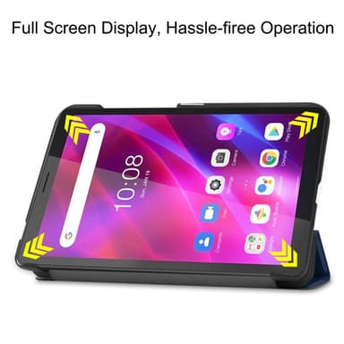 SKALO Lenovo Tab M7 (Gen 2/3) Trifold Fodral - Mörkblå