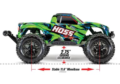 Traxxas Hoss 4x4 VXL borstlös 51cm RTR grön