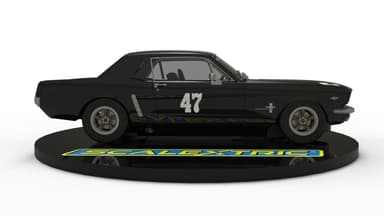 Scalextric Ford Mustang - Black and Gold